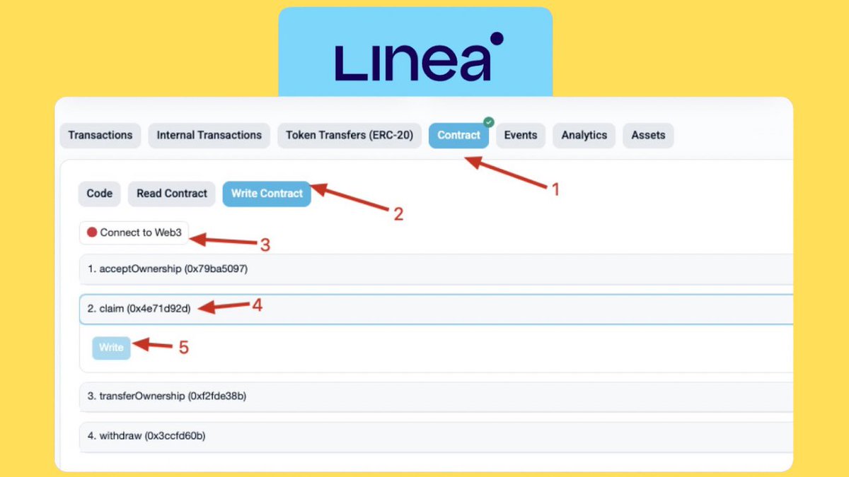 🪂 $Linea claim #Airdrop và list sàn vào hôm nay!

⏰ Thời gian mở claim: 21h00 tối nay (giờ Việt Nam)

⚠️ Trong trường hợp website gặp lỗi (giao diện không load được), anh em vẫn có thể claim $LINEA trực tiếp qua contract

🔧 Cách claim thủ công qua contract: