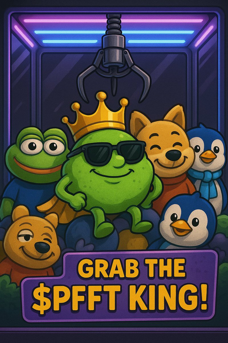 FartcoinCRO's tweet image. Arcade vibes only 🎮🕹️

Who’s got the skills to grab the $PFFT King from the claw machine? 👑💚

Sir Tootsalot is waiting… but he ain’t cheap 😉

#CROFam #PFFT #Crypto