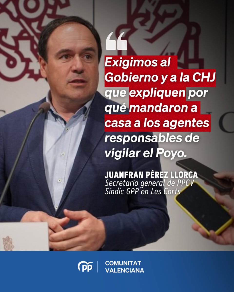 🔴 El falso relato del Gobierno de Pedro Sánchez en cuanto a la fatídica riada del 29 de octubre ya no se sostiene.

⚠️ Es urgente la implantación de sistemas de medición y vigilancia de caudales porque la lluvia no entiende de trámites administrativos ni de esperas.