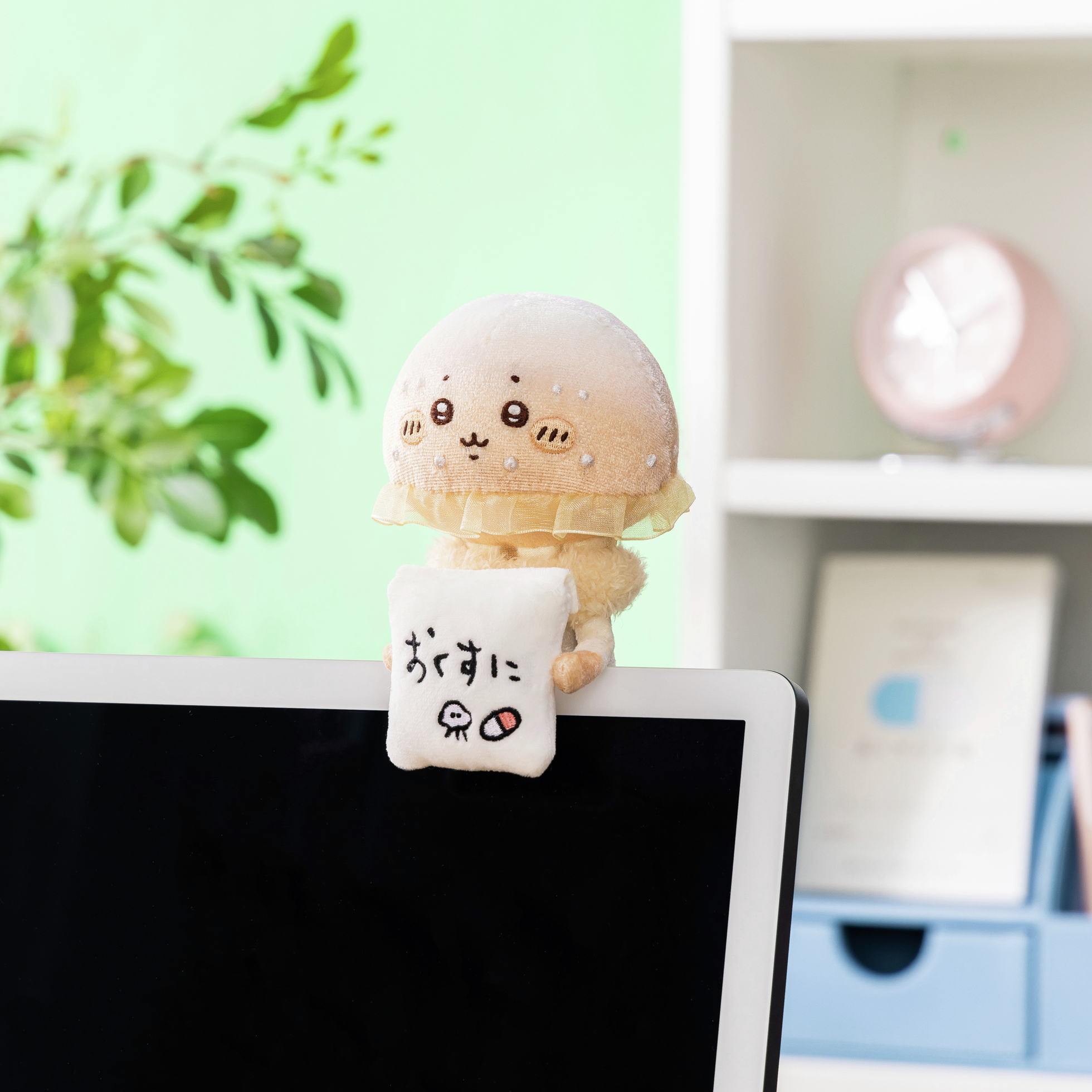 ナガノマーケット マレーグマ デスクトップから見守るひっかけぬいぐるみ ナガノキャラクターズ デスクトップから見守るひっかけ