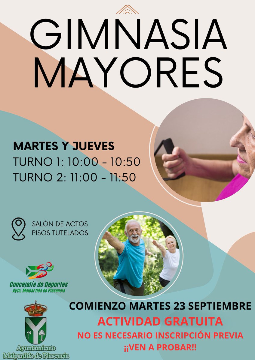 🏋️‍♀️ ¡Vuelve la gimnasia para mayores! 🏋️‍♂️