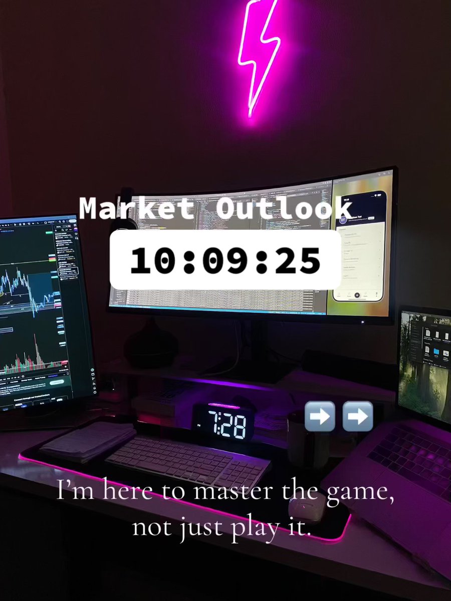 JDTrade2Million's tweet image. Day 185 - Market Outlook 🧐

Analyzing market conditions and preparing to execute live trades in real-time.

Next post will include a detailed breakdown and trade journal, if the trade is taken.

#JesusIsLord #jdtradestomillions #pathtomastery #myjourney #fyp #trading #الدوحة