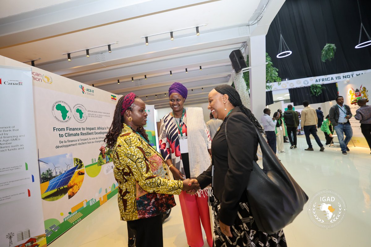 BigirwaJoselyn's tweet image. Pleased to meet Ms. Rita Effah,#AfDB Africa Climate Change Fund Coordinator, at the @ACS2ET, held a bilateral meeting on the progress of the IGAD Land and Climate Adaptation project supported by the #ACCF, also  showcased at the ACCF side event. vimeo.com/1081486911?p=1s