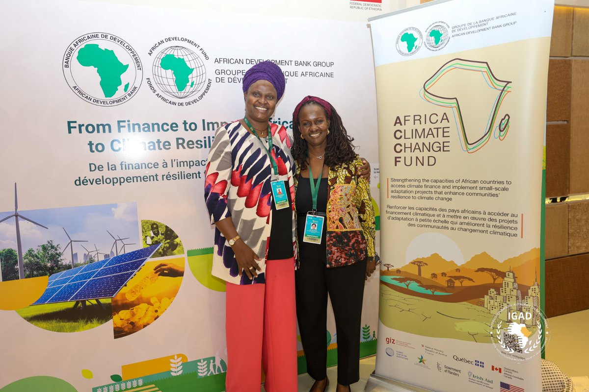 BigirwaJoselyn's tweet image. Pleased to meet Ms. Rita Effah,#AfDB Africa Climate Change Fund Coordinator, at the @ACS2ET, held a bilateral meeting on the progress of the IGAD Land and Climate Adaptation project supported by the #ACCF, also  showcased at the ACCF side event. vimeo.com/1081486911?p=1s