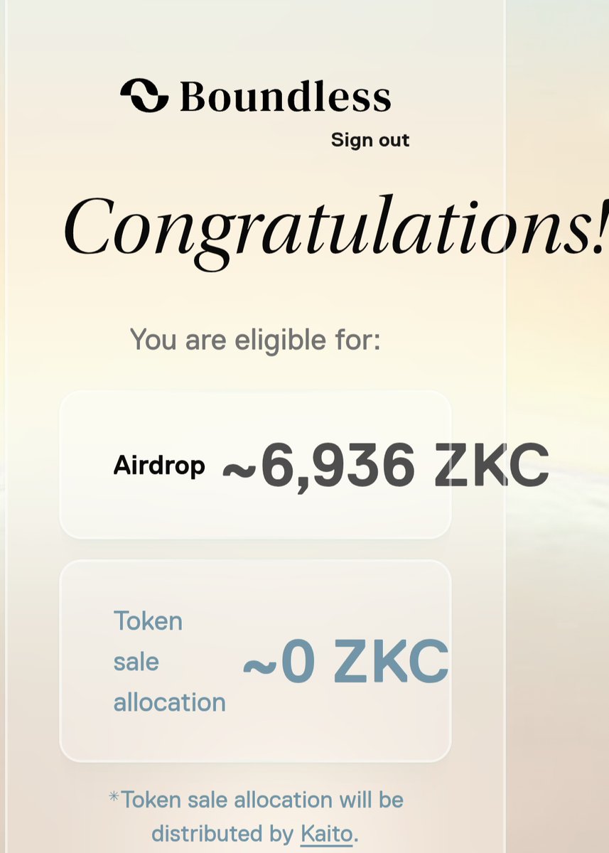Thanks <a href="/boundless_xyz/">Boundless</a> 
The ticker is $ZKC