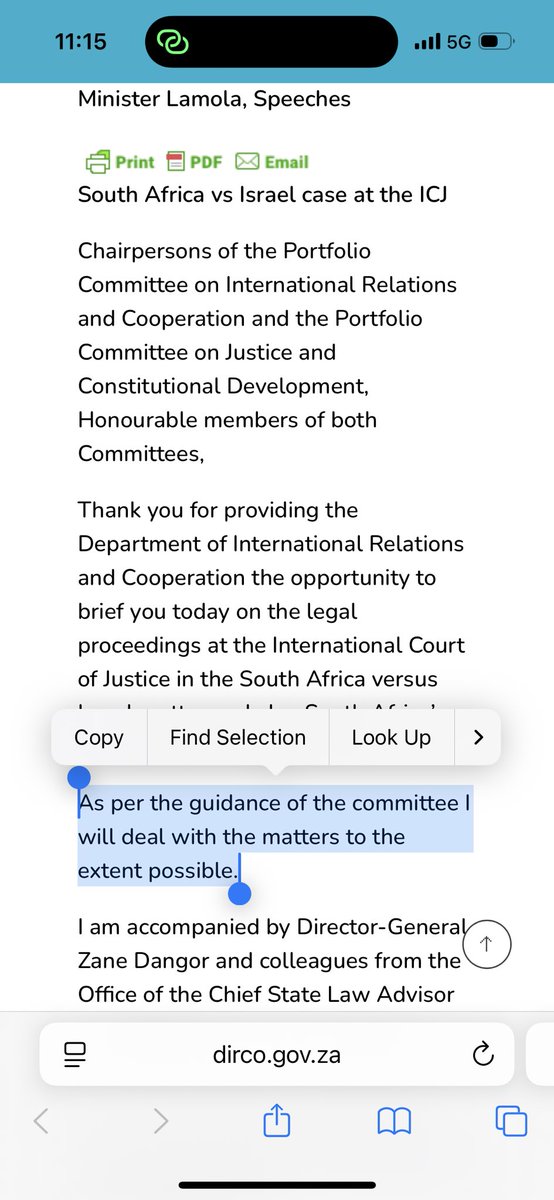 Minister <a href="/RonaldLamola/">Minister: International Relations and Cooperation</a> you sent out this press release before the DIRCO portfolio committee even began its deliberations. What’s the point of parliament if ANC ministers preempt and disregard its outcomes? What committee guidance will you deal with when we have yet to discuss?
