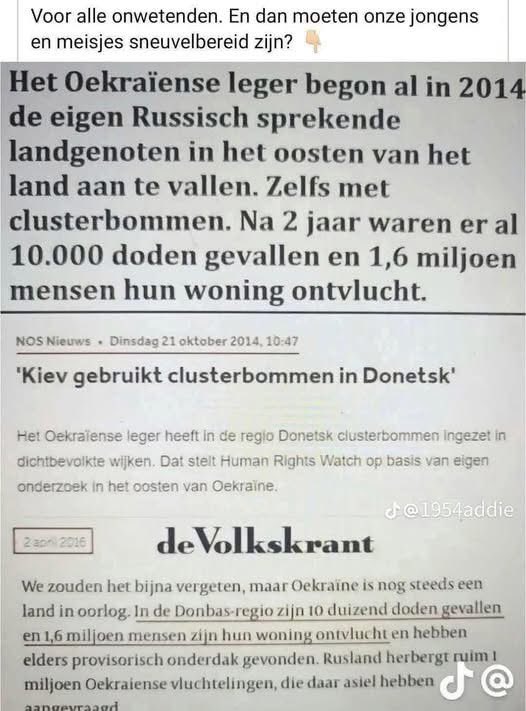 Volgens de Europese lijers zijn de russen begonnen.