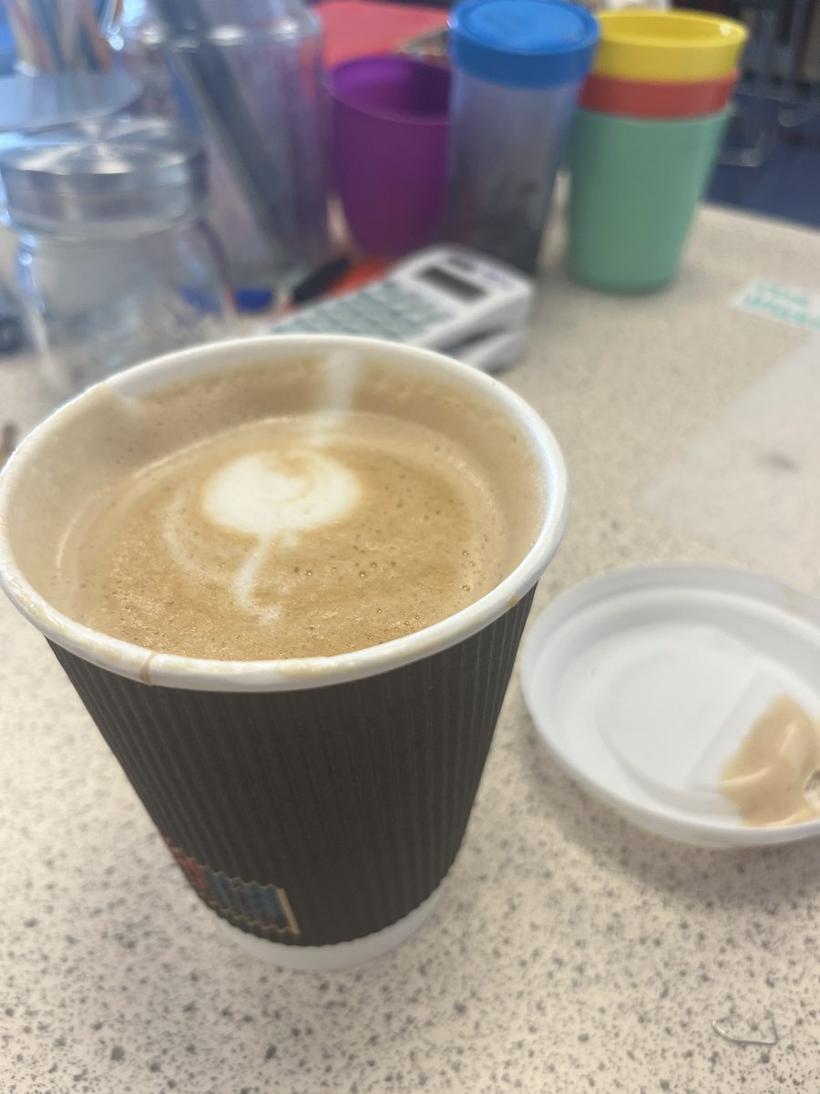 Lovely mid morning treat from the barista team 😍☕️ <a href="/StMungosAcademy/">St Mungo's Academy</a>