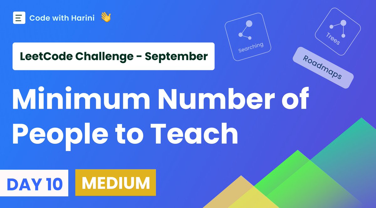 _CodeWithUs_'s tweet image. Sep day 10 Challenge is live, please do check it out ✅
youtu.be/JlNNzm6KWSE
.
.
.
.
.
.
.
.
.
.
.
#leetcodesolution #LeetCode #leetcodedaily #leetcodemedium #leetcodegrind
#faangprep #startup #dsa #greedy #hashmap #codeexplain #coderlife #codingchallenge #prepareinterview