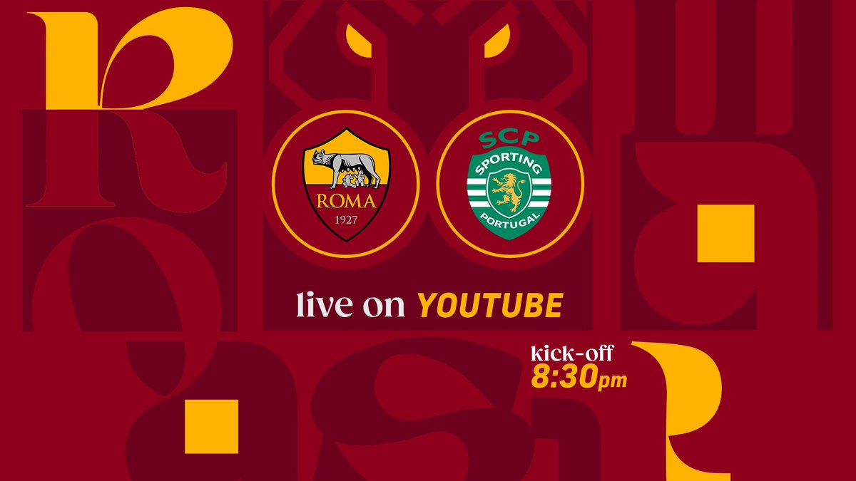 🔴 Domani #RomaSporting del Round 3 di <a href="/UWCL/">UEFA Women’s Champions League</a> sarà trasmessa in diretta su YouTube

➡️ youtube.com/@asroma 

#ASRomaFemminile