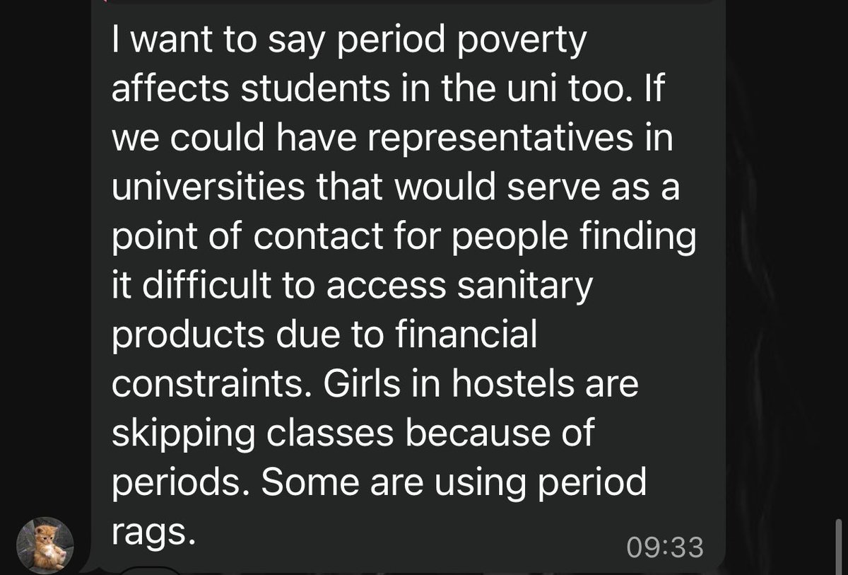 pick_a_pad's tweet photo. One of our Volunteers spoke out and we swung into action!

While we continue our monthly outreach to schools, this project takes a different route by bringing free PADS to students in tertiary institutions across Nigeria.

We’re starting with 20 universities and polytechnics. https://t.co/4MbnYuTiSJ