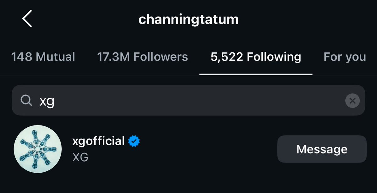 XG_UPDATES's tweet photo. Actor and producer Channing Tatum now follows XG on Instagram ❤️🔥
#XG
#XGUpdates
@XGOfficial_ #ALPHAZ https://t.co/696AJD2PIy