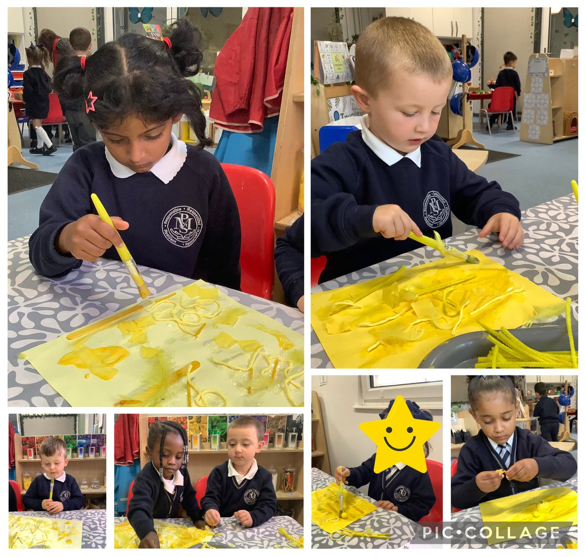 Receptionmonksd's tweet image. 🌟 Today #ClassR3 explored emotions through the story Conker the Chameleon.
💛 Yellow symbolizes feeling over-excited like buzzing energy you just can&apos;t sit still!
#EmotionalLiteracy #MindfulMoments