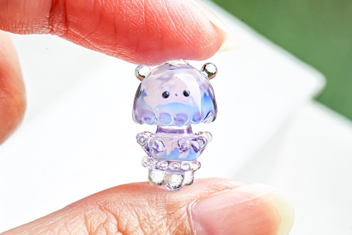 ティポットさん　シロノワグマ　ピンク　ガラス　きこのま　kikonoma ティポットさん シロノワグマ ピンク ガラス きこのま kikonoma