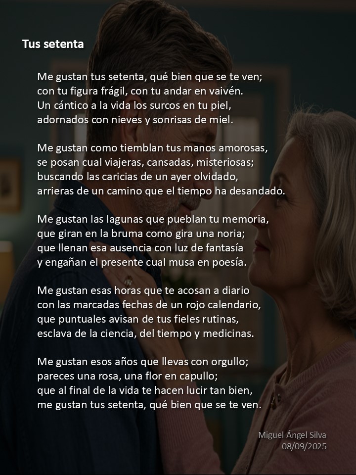 MASilva's tweet image. Tus setenta, ¡qué bien que se te ven!