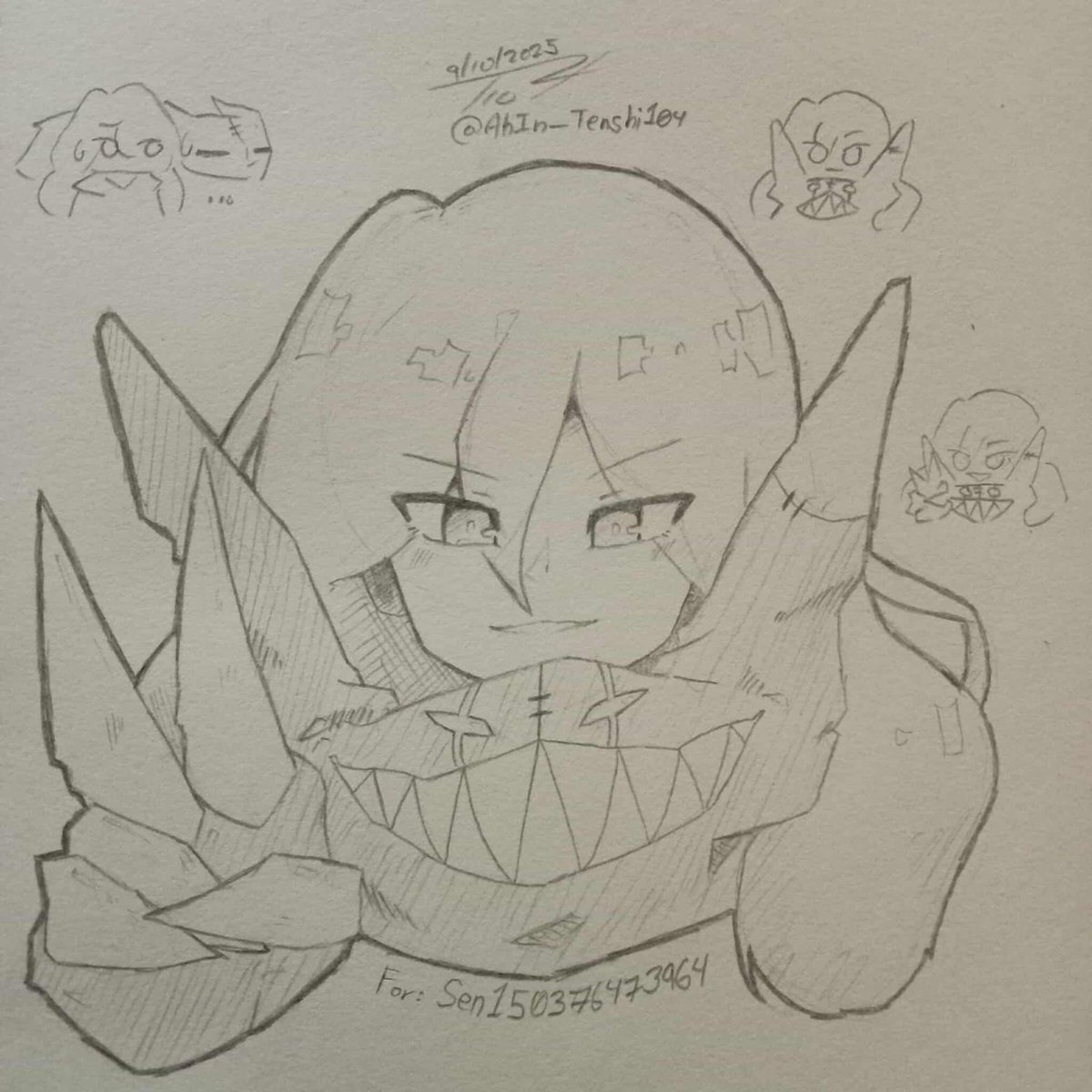 I made Sam smile because I assumed he can in this form (he's also the one doing the peace sign :P)

anywayyyy, I hope u like it :)