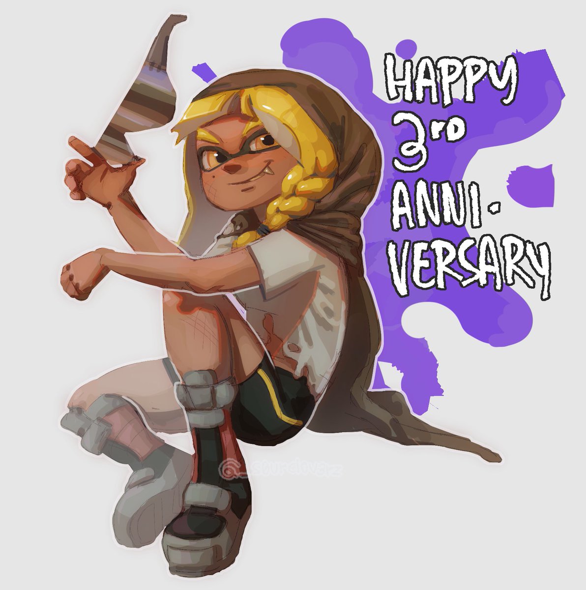 tobee (hiatus) (@honeyscarabs) on Twitter photo repost bc that was a massive flop, happy (late) splatoon 3 anniversary!! repost bc that was a massive flop, happy (late) splatoon 3 anniversary!!