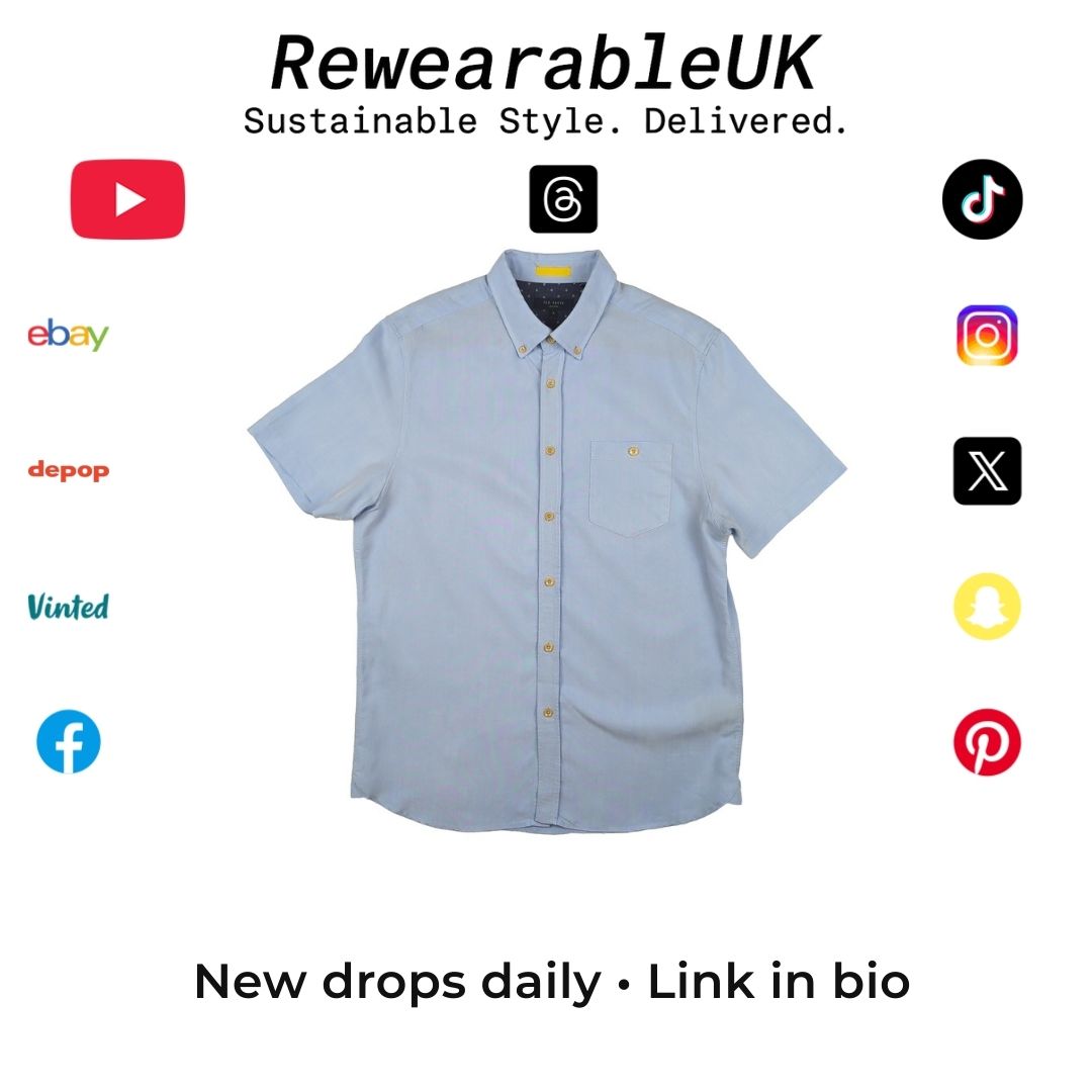 💎 Fresh and versatile.
This Ted Baker light blue short-sleeve shirt is perfect for smart-casual looks. Premium design, breathable comfort — an easy style upgrade.

🔗 Available now → [Link in bio]
#tedbaker #menswear #smartcasual #ukfashion #ootd #rewearableuk