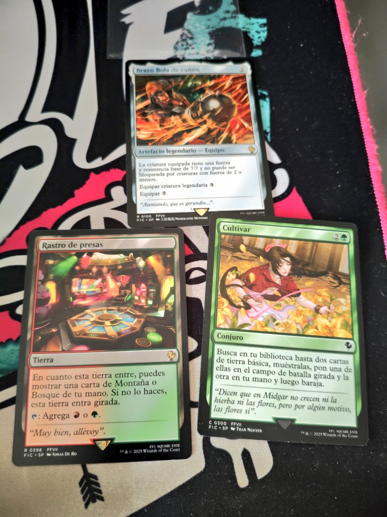 He conseguido estas 3 maravillas de cartas con la traducción del Flavor text en español