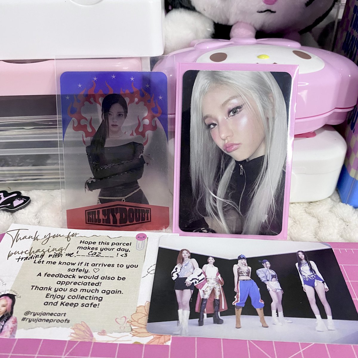filmsblvd's tweet photo. ౨ৠ#cazmails π₯
@ryujanecart .α
yeji came home safely! thank you so much for trading with me po π€ definitely one of my prios, tysm for the smooth transaction & safe packaging ! i hope ryujin arrives safely on ur end <3
#ryujaneproofs π https://t.co/WMazANVRki