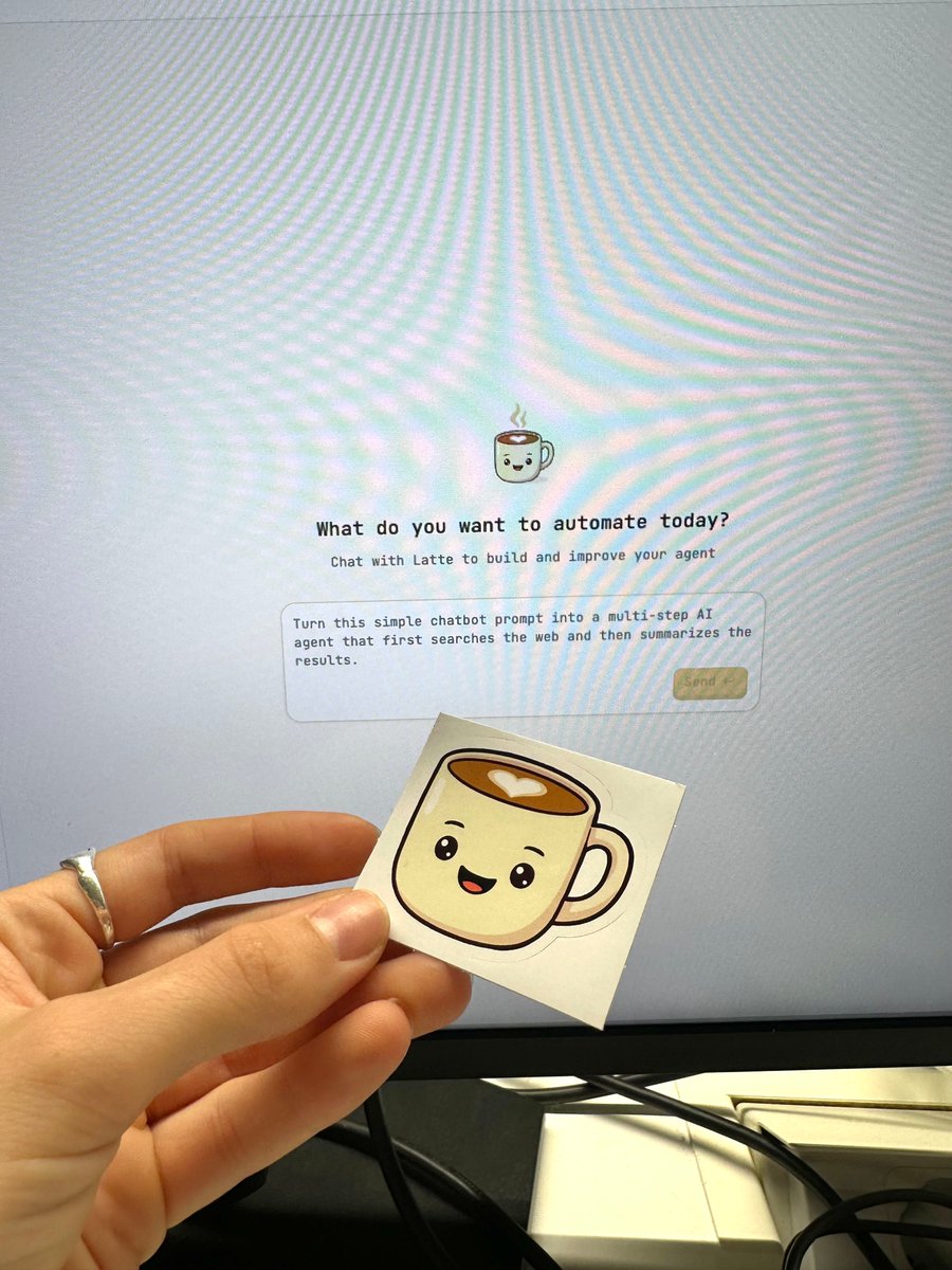 Let’s see the features we're launching👀

1. Latte, our agent copilot

Latte is able to build, edit and deploy agents from a single prompt.

We built him using Latitude itself😎

This is just v1: soon Latte will handle evals &amp; testing

(we have some cute Latte stickers too)