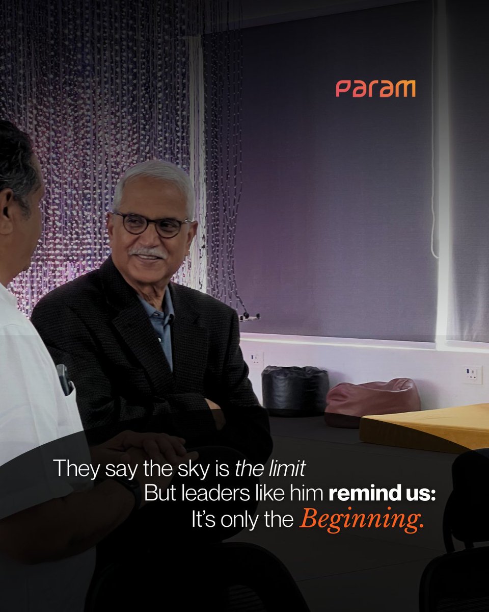 paraminnovation's tweet image. We had the privilege of hosting Rakesh Gangwal, co-founder of IndiGo, at Param Foundation.
During his visit, we presented our innovation ecosystem, demonstrated our centres, and shared our vision for international growth. His leadership background, global expertise, and networks…