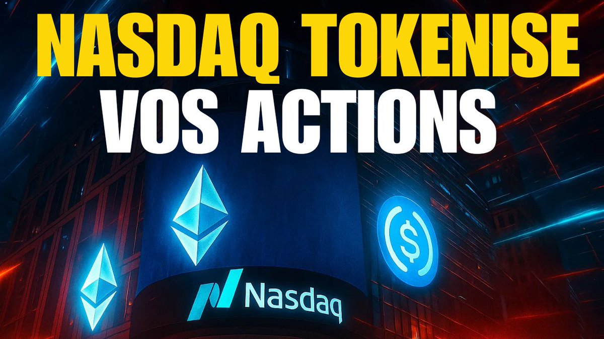 HiroCryptoScop's tweet photo. 📈 Nasdaq prépare vos actions… en tokens.

✔️ Objectif : actions négociées en blockchain
✔️ Marchés 24/7, sans frontières
👉 La tokenisation n’est plus une théorie.

📺 Capsule complète ici 👇
https://t.co/pBOtQRmDEU

#Nasdaq #Tokenisation #Crypto #Bitcoin #Ethereum #Finance https://t.co/5av0MHo0XK