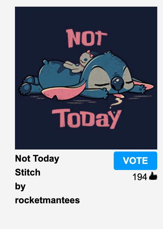 real_rocketman's tweet image. Not Today Stitch up for voting for bargain price 24hour sale, all votes much appreciated, thank you. qwertee.com/profile/758309

via @qwertee #qwertee #saleshirts #giftideas #popculture #LiloAndStitch