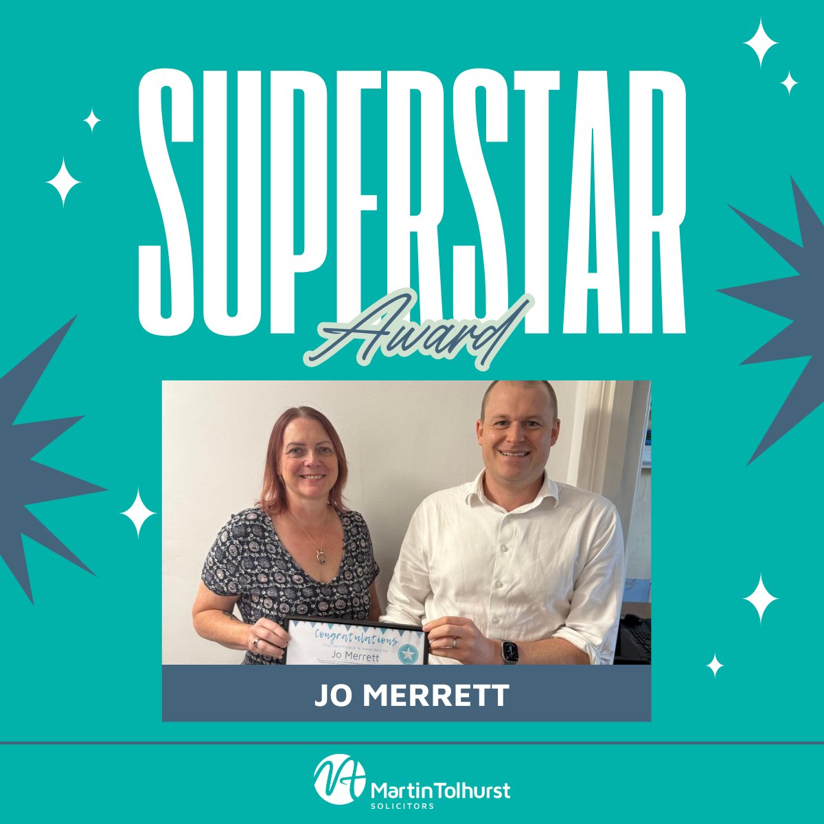 MartinTolhurst1's tweet image. Congratulations to our Superstar of the Month, Jo Merrett! Jo, one of our amazing secretaries in Longfield, was chosen by her colleagues for her dedication and kindness. We are so lucky to have you on the team! #TeamTolhurst