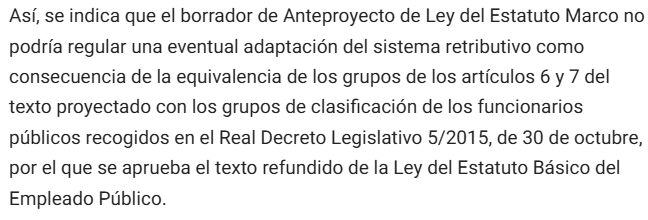 Los sindicatos saben que esa nueva Clasificación Profesional del EM es inviable, y si no lo saben "EN MANOS DE QUIEN ESTAMOS"
Se tiene que aplicar el art.76 #EBEP a TODOS los empleados públicos, TAMBIÉN a los excluidos hasta ahora titulados #FP, hartos de la inactividad sindical.