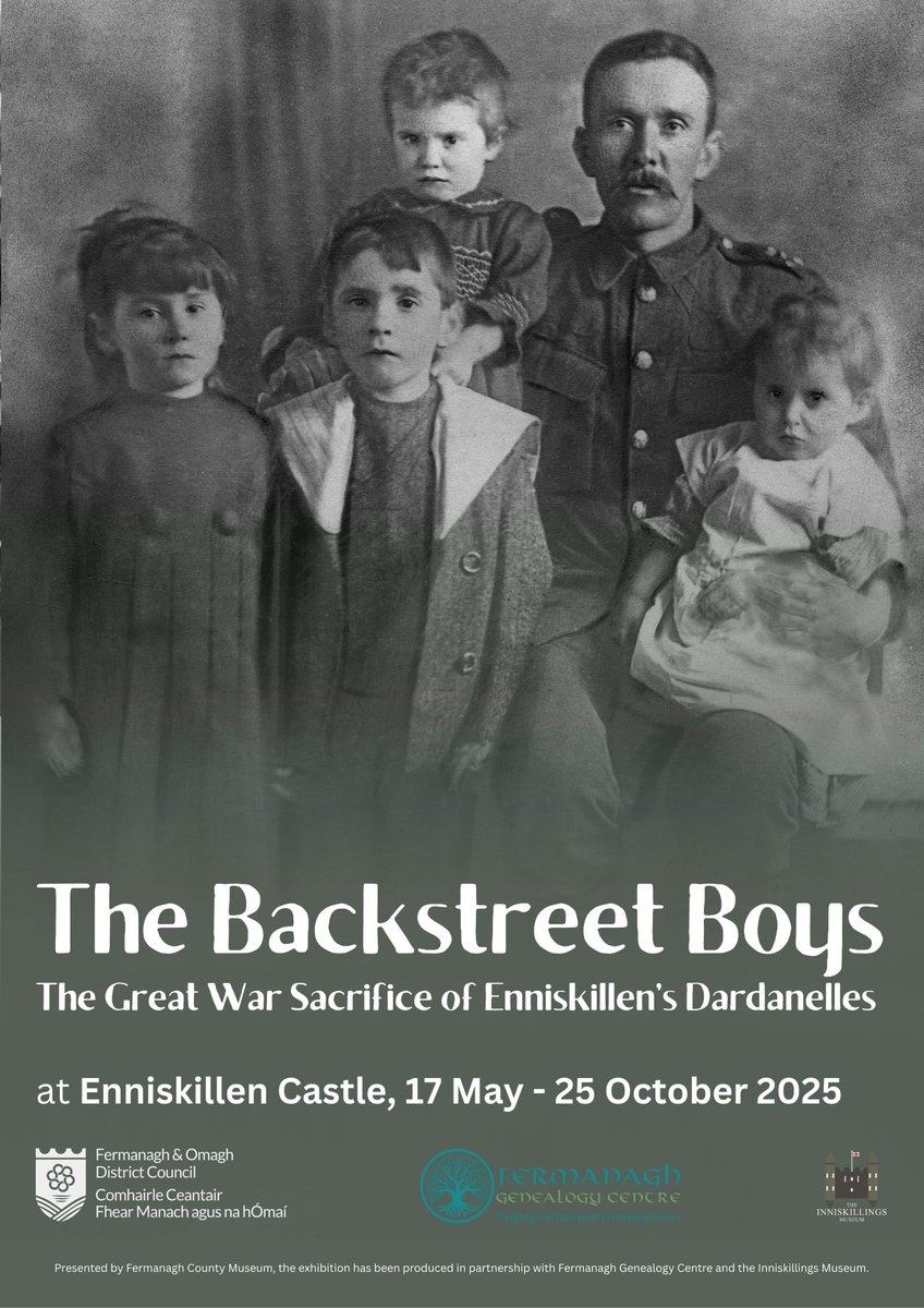 ECMFCM's tweet image. *** Exhibition Extended ***

The exhibition The Backstreet Boys has been extended until 25 October 2025

@fermanaghomagh @Inniskillings @fermanaghgc