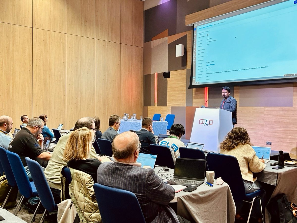 zohodataprep's tweet image. 🚀 Zoholics UK 2025 wrapped with an incredible session on Zoho DataPrep! Our Product expert, Alan Francis, explored how AI is revolutionizing BI with automated insights and collaborative data storytelling.
Thank you all for your participation and thoughtful questions!🤝