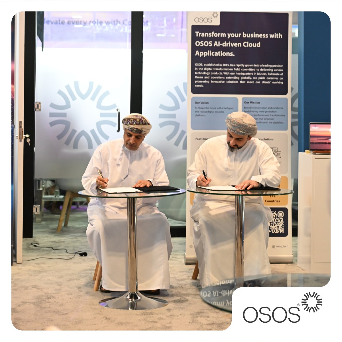 OSOS_tech's tweet image. Proud to partner with the Oman Arbitration Center at #COMEX2025!
They’ve chosen OSOS ERP to lead their digital transformation journey. Here’s to innovation & shared success! ✨
#OSOS_ERP #DigitalTransformation #Partnership