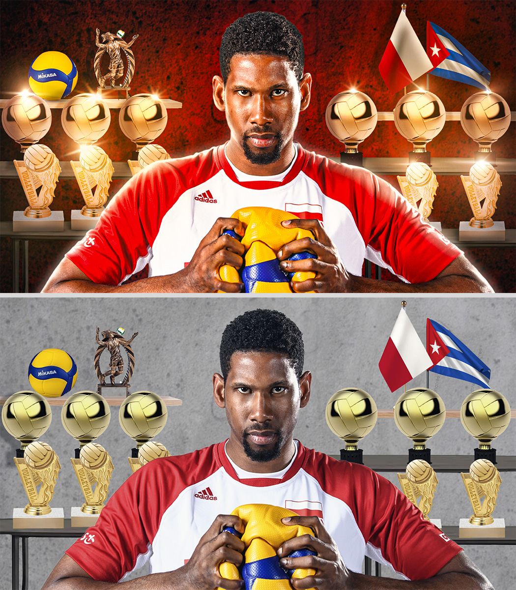 Before/After from a thumbnail 

Title: The Story Of The Most Feared Volleyball Player