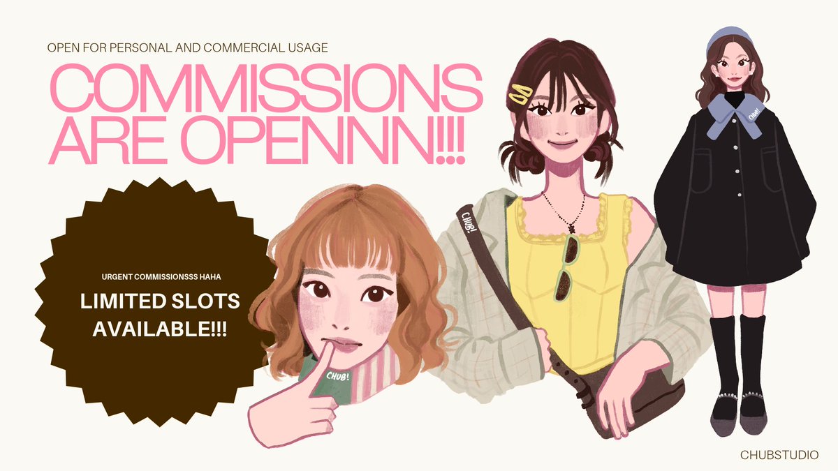 COMMS ARE OPEN( ´∀`) iko 🍀🌷 tweet media
