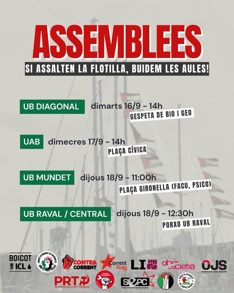 Acampada per Palestina Barcelona 🇵🇸 tweet media