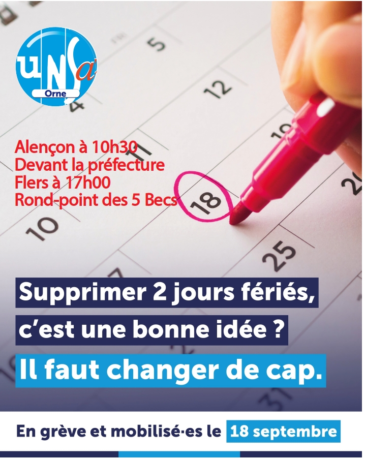 Pour plus de justice sociale, en grève et mobilisé-es le 18 septembre!