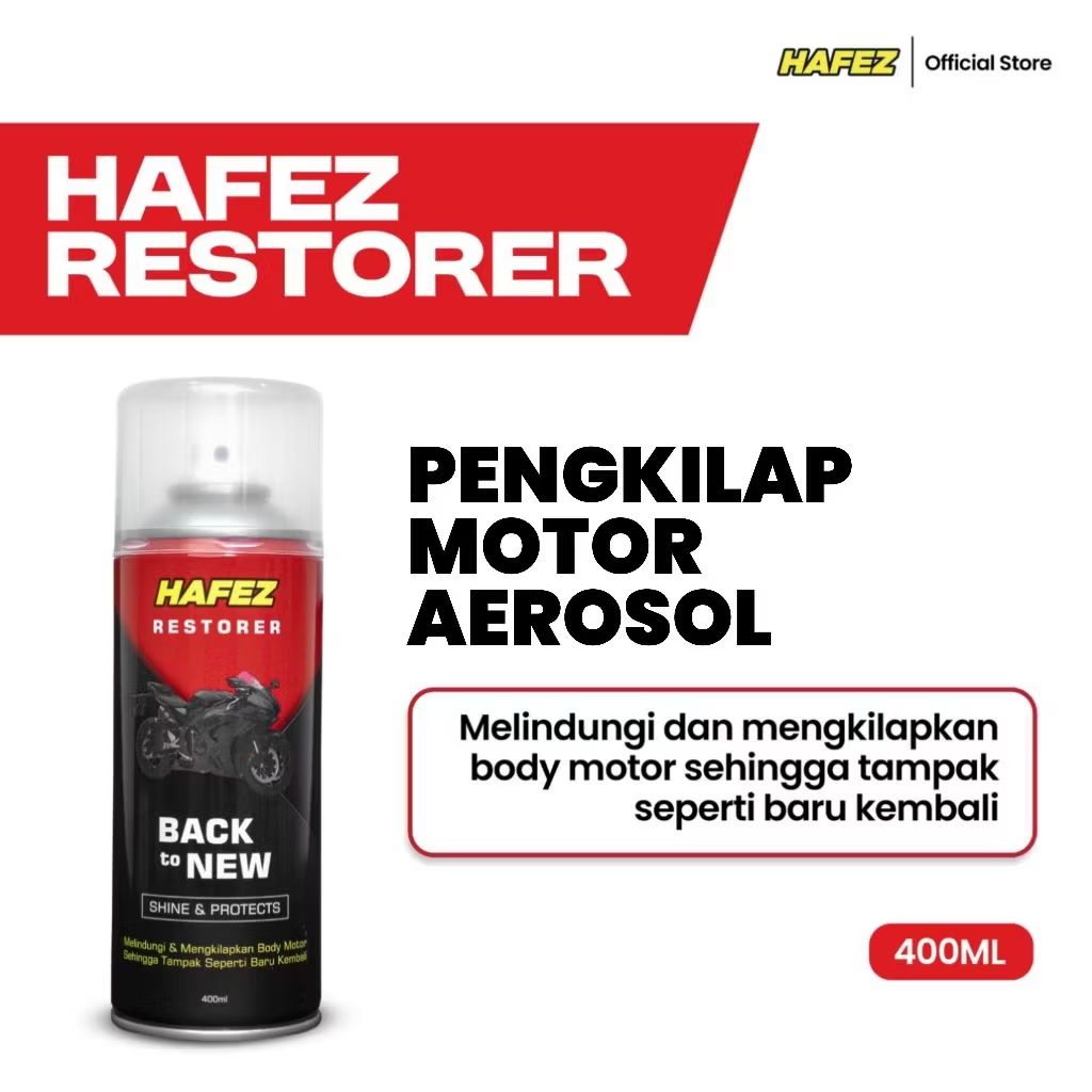 Cek HAFEZ - Restorer - 1 Pcs Pengkilap dan Penghitam Body Motor dengan harga Rp49.900. Dapatkan di Shopee sekarang! s.shopee.co.id/4AqRpRfJj9?sha…