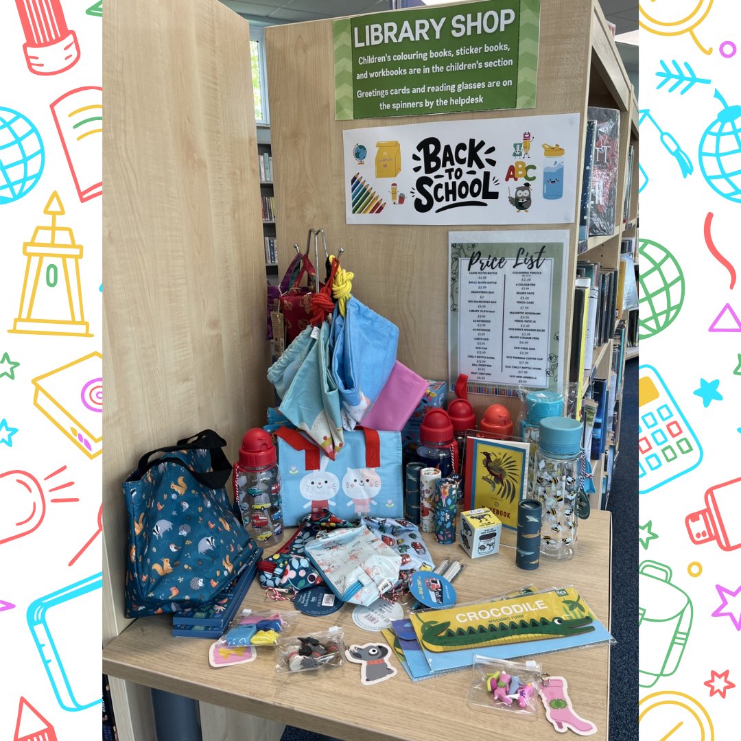 AshLibrary's tweet image. Come and browse our new &apos;Back To School&apos; sales display at Ash Library! We have an amazing selection of beautifully designed stationary, packed lunch boxes, water bottles and more! ✨

@SurreyLibraries 

#AshLibrary #Ash #SurreyLibraries #Surrey #BackToSchool