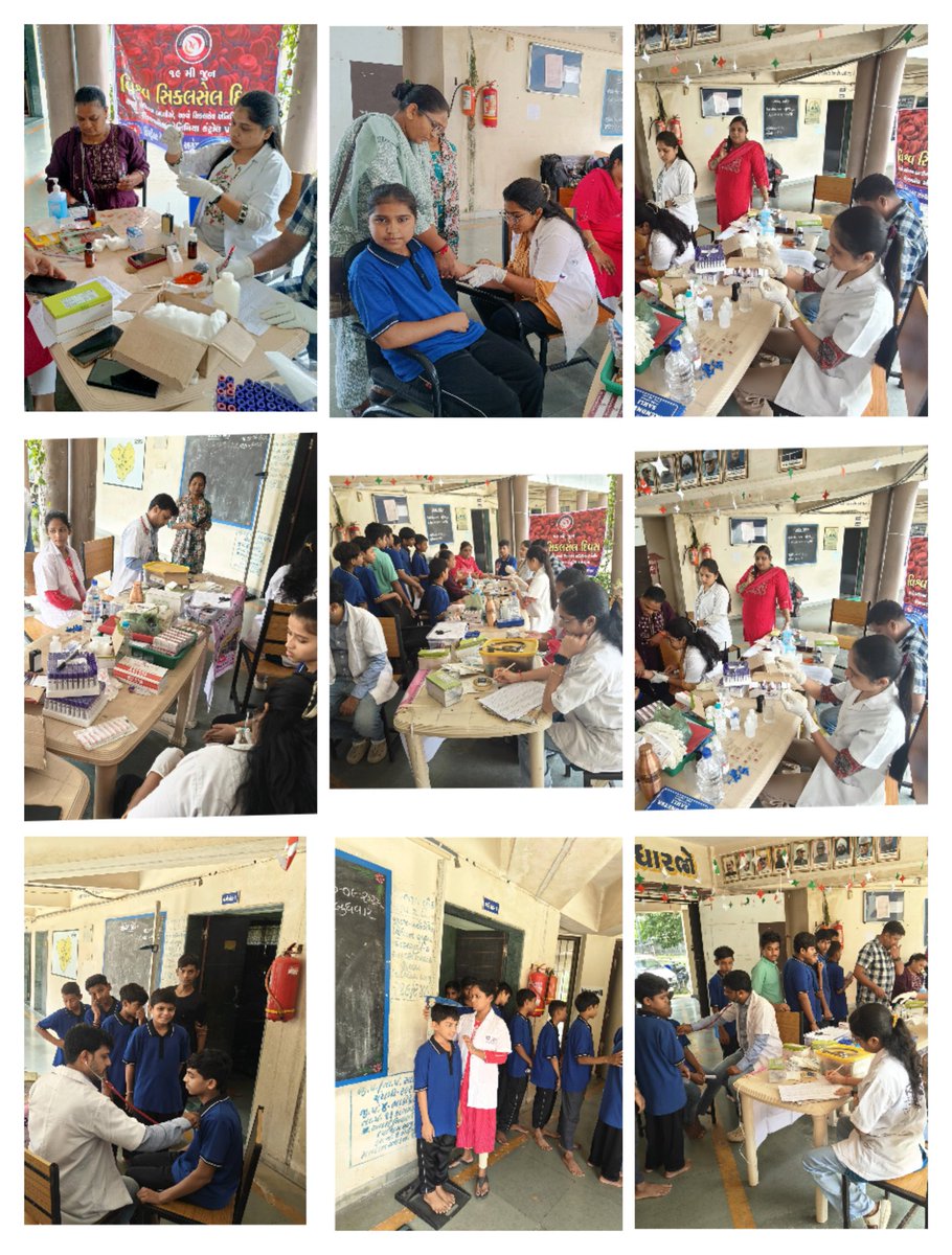 KosmadiSbcc's tweet image. આજ તા:-10/09/25 બુધવારના રોજ સબ સેન્ટર કોસમડીમાં આવતી સ્કૂલ આદર્શ નિવાસી કુમાર- કન્યા શાળામા Phc ખરોડ ફિલ્ડ સ્ટાફ અને સિકલસેલ કાઉન્સિલર દ્રારા  સિકલસેલ સ્ક્રીનીંગ,HB ટેસ્ટિંગ,સેમ્પલ કલેક્શન,RBSK ટીમે ઓપીડીનુ આયોજન કરી બાળકોને  સારવાર આપવામાં આવી.
AAM-કોસમડી 
PHC-ખરોડ 
અંકલે.