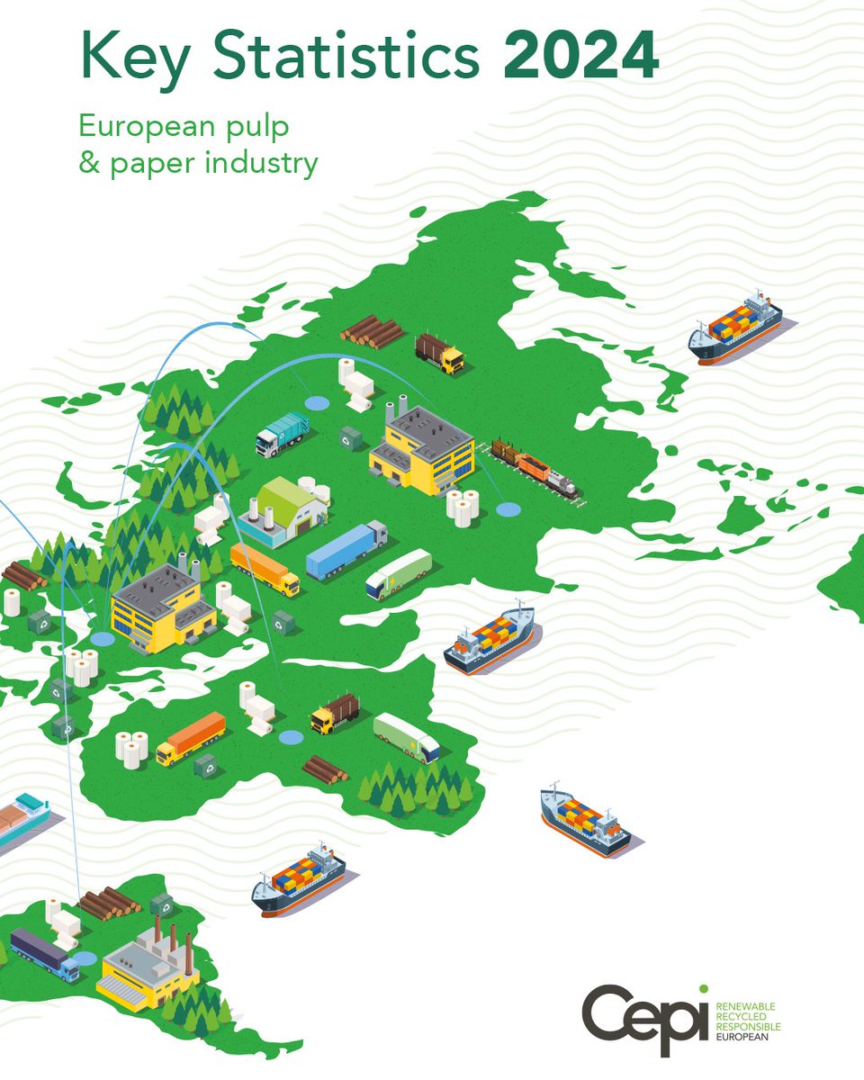 📊 Europe’s paper industry is bouncing back!
 CEPI 2024 shows: consumption +7.5%, packaging +8.6%, graphic paper +5.2%, CO₂ emissions -6.3%, exports +4.6%.
At Burgo Group, we drive growth with innovation, quality &amp; sustainability.
Read the full report cepi.org/wp-content/upl…