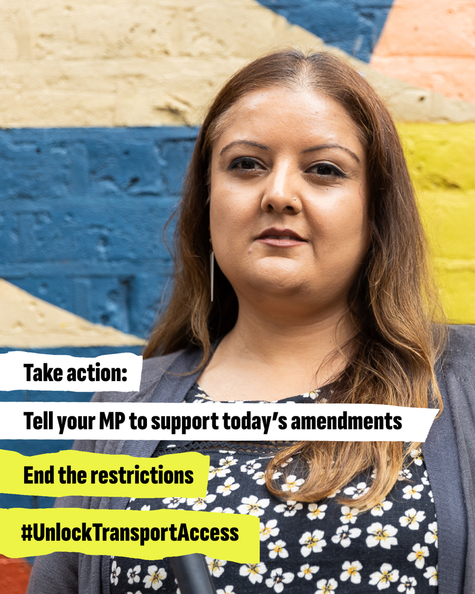 TransportForAll's tweet photo. Everyone should be able to travel when and where we want to, but time restrictions block disabled people from getting to work, school and fun. Ask your MP to support @tomgordonLD's Bus Bill amendment, to #UnlockTransportAccess for all. https://t.co/65eRCVRUdF