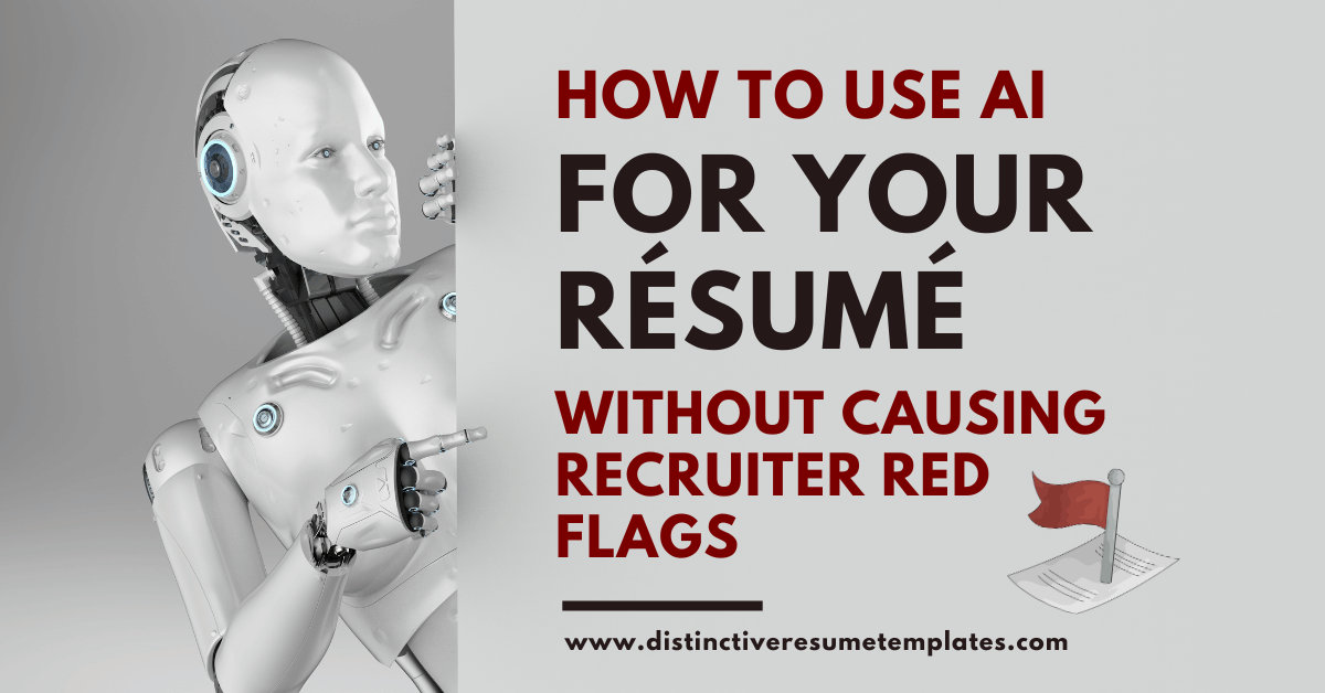 SmartCareerTips's tweet image. How to Use AI for Your Resume Without Causing Recruiter Red Flags distinctiveresumetemplates.com/how-to-use-ai-… #ResumeHelp #ResumeTemplates