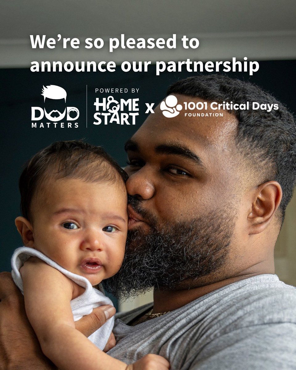 1001 Critical Days Foundation (@1001cdf) on Twitter photo We are proud to partner with Home Start UK to roll out Dad Matters nationally and to give every baby’s dad the support he deserves.
Join us online at 6pm to celebrate our official launch and hear more about this exciting partnership.
#1001CriticalDays We are proud to partner with Home Start UK to roll out Dad Matters nationally and to give every baby’s dad the support he deserves.
Join us online at 6pm to celebrate our official launch and hear more about this exciting partnership.
#1001CriticalDays