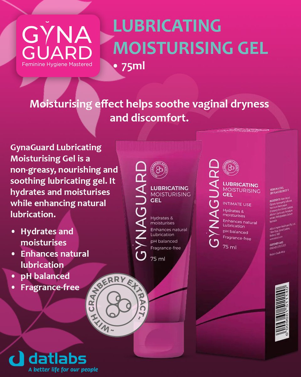 DatlabsPvtLtd's tweet photo. Sometimes, a little extra care makes all the difference. Vaginal dryness and discomfort can be a sensitive topic, but finding a solution that's gentle and effective shouldn't be.Try GynaGuard Lubricating Moisturising Gel
#GynaGuard #IntimateWellness #SelfCare #PHBalanced #Comfort https://t.co/cA2LVkiB0O