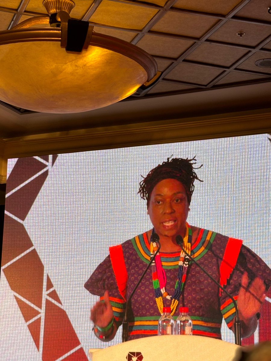 apha_sa's tweet photo. DAY TWO:

At the #SAAIDS2025 plenary, APHA ED stressed: HIV prevention for AGYW must be a national priority, led by local govt &amp; with AGYW at the center of advocacy. 

Linking prevention to skills &amp; income projects reduces vulnerability &amp; dependency.
#APHA #HIVPrevention https://t.co/DzVXcyRsXl