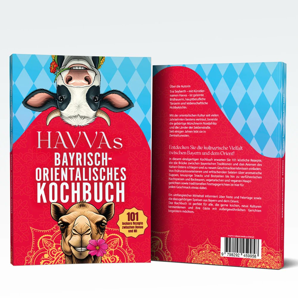 WerbeagenturFi1's tweet photo. Neues aus meinem  Grafikuniversum, bei der ich das neue Buchcover von Eva Seyberth für ihr  neues Kochbuch gestalten durfte.☺️ Es umfasst die  bayrisch-orientalische Küche und sollte eigentlich bei keinem Hobbykoch  fehlen. 
https://t.co/iUNyDeh7hC https://t.co/80d8PWZx3e
