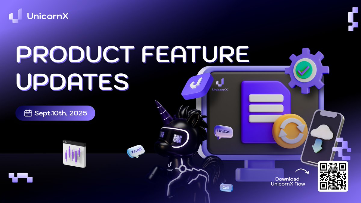 🦄 New on UnicornX

✨ Trading UI upgrade
→ View expected token output &amp; price impact % in real time

✨ Assets page update
→ Stablecoin balances now displayed directly on your asset page

Start trading seamlessly on UnicornX today! 🚀