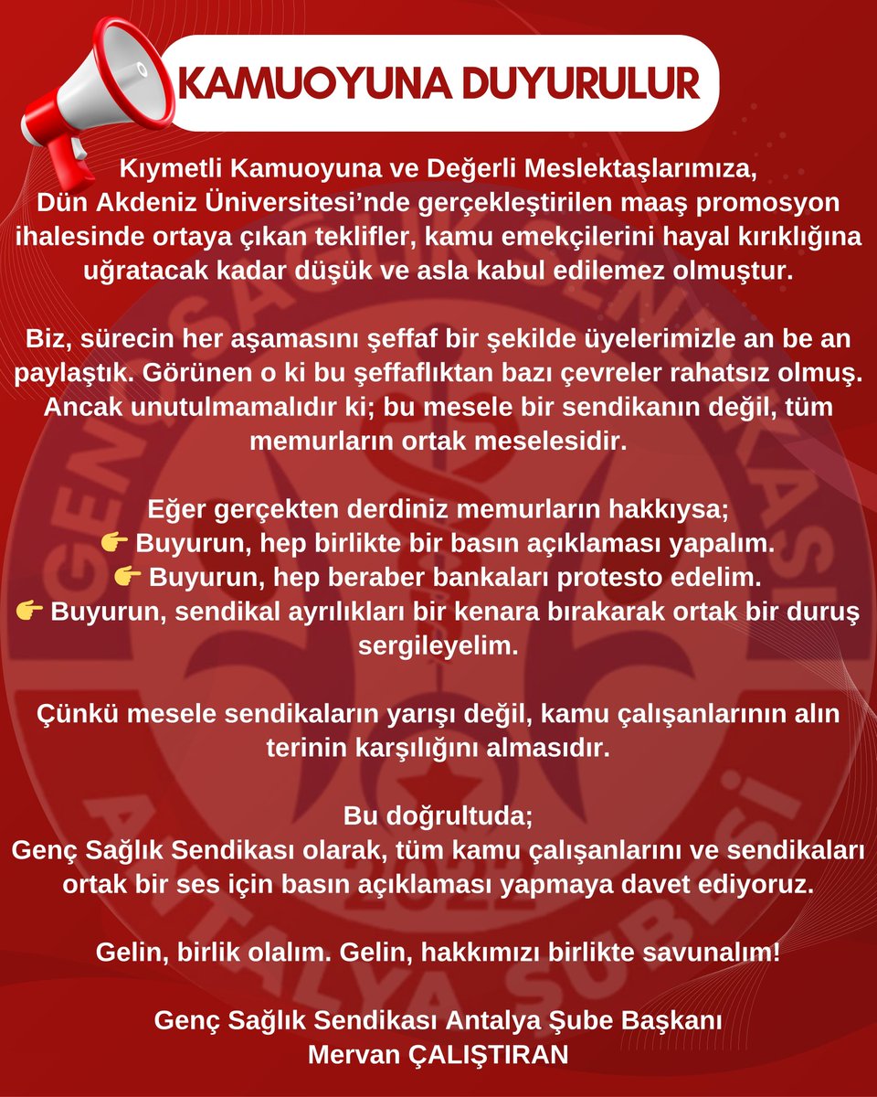 gssantalya's tweet photo. 📢 BASINA VE KAMUOYUNA DUYURU https://t.co/MT3kGtaxv1