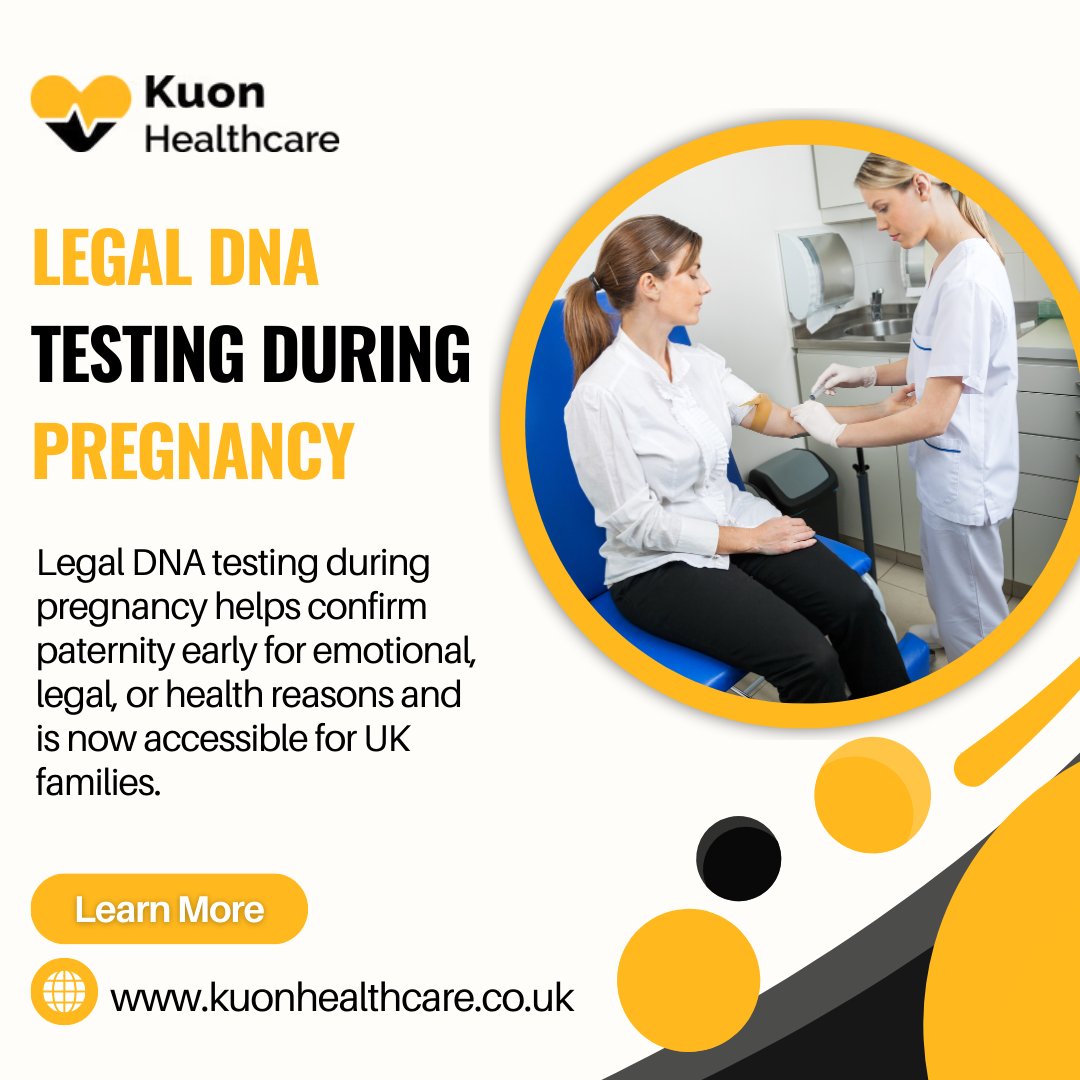 KuonHealthcare's tweet image. Legal DNA Testing During Pregnancy 

Legal DNA testing during pregnancy helps confirm paternity early for emotional, legal, or health reasons and is now accessible for UK families.

#LegalDNATesting #PrenatalTesting #PaternityTest #DNAAccuracy #PregnancyCare